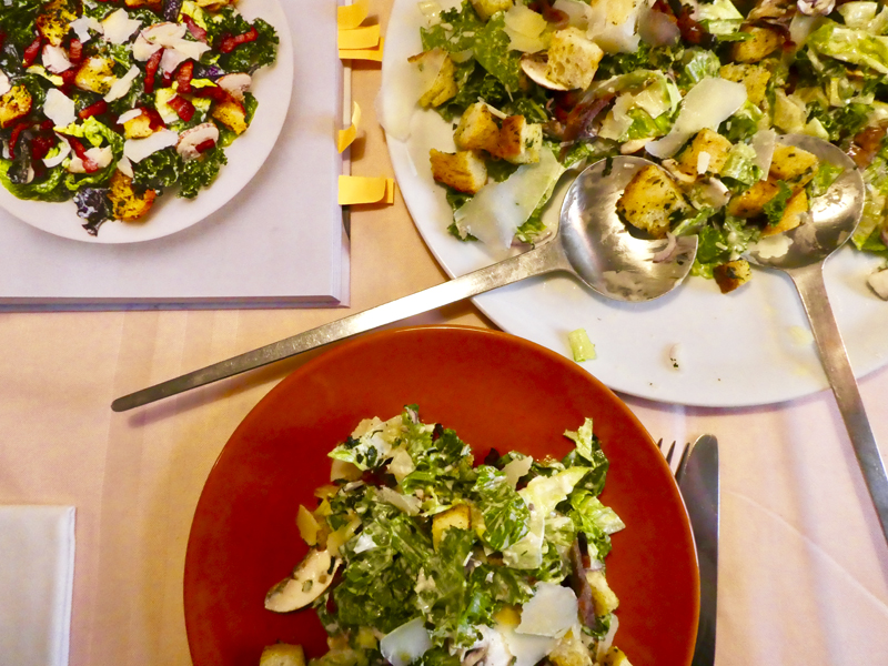 Salat und Rezeptfoto